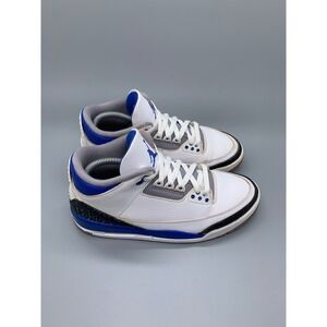 Jordan 3 Retro Racer Blue Basketball Shoes CT8532-145 Men's Sz 10.5